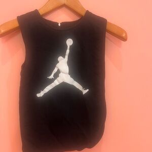 Ralph Lauren Black Tank Top with White Graphic